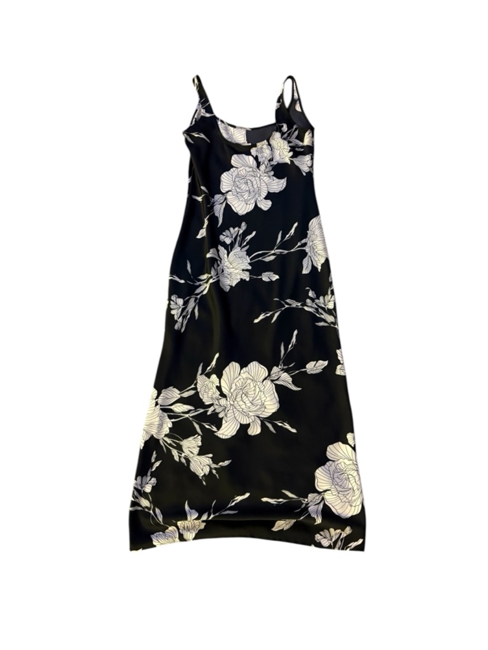 a new day Black Slip Maxi Dress with White Floral Print - Picture 3 of 4